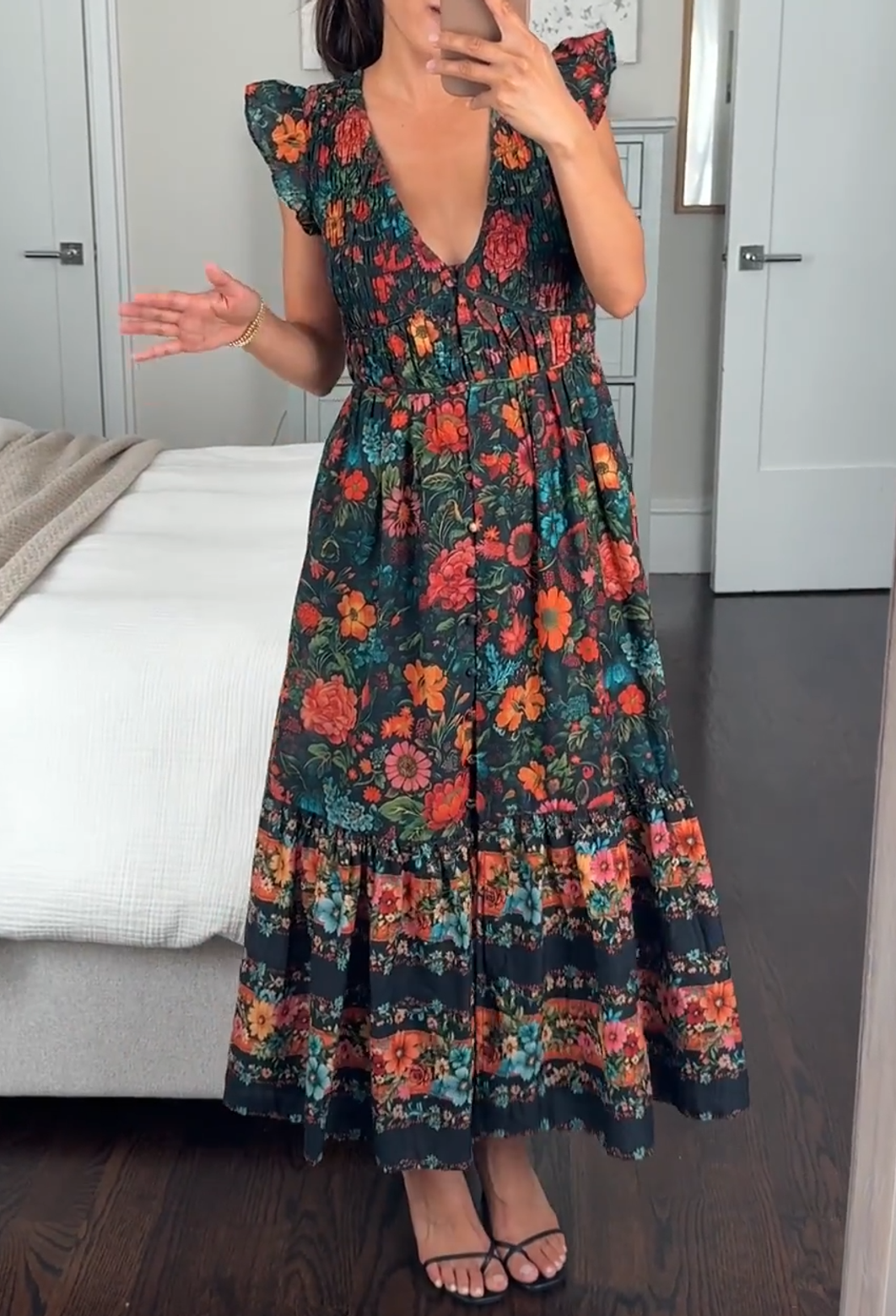 Peregrine Midi Dress — M Petite